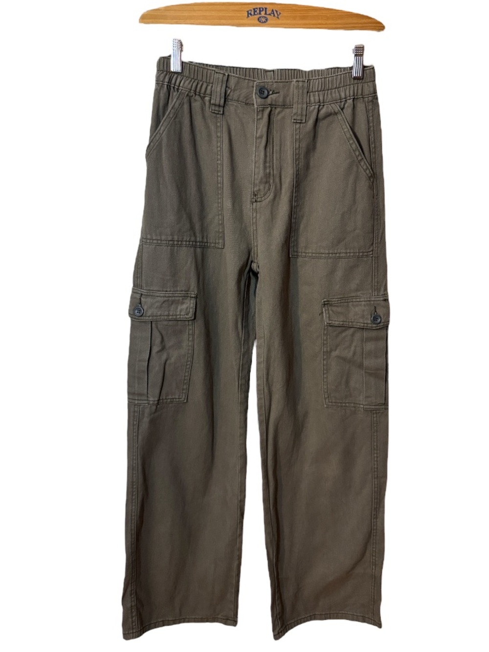2/$18 SHEIN Olive Green Khaki Cargo Pants Size Medium US 6
